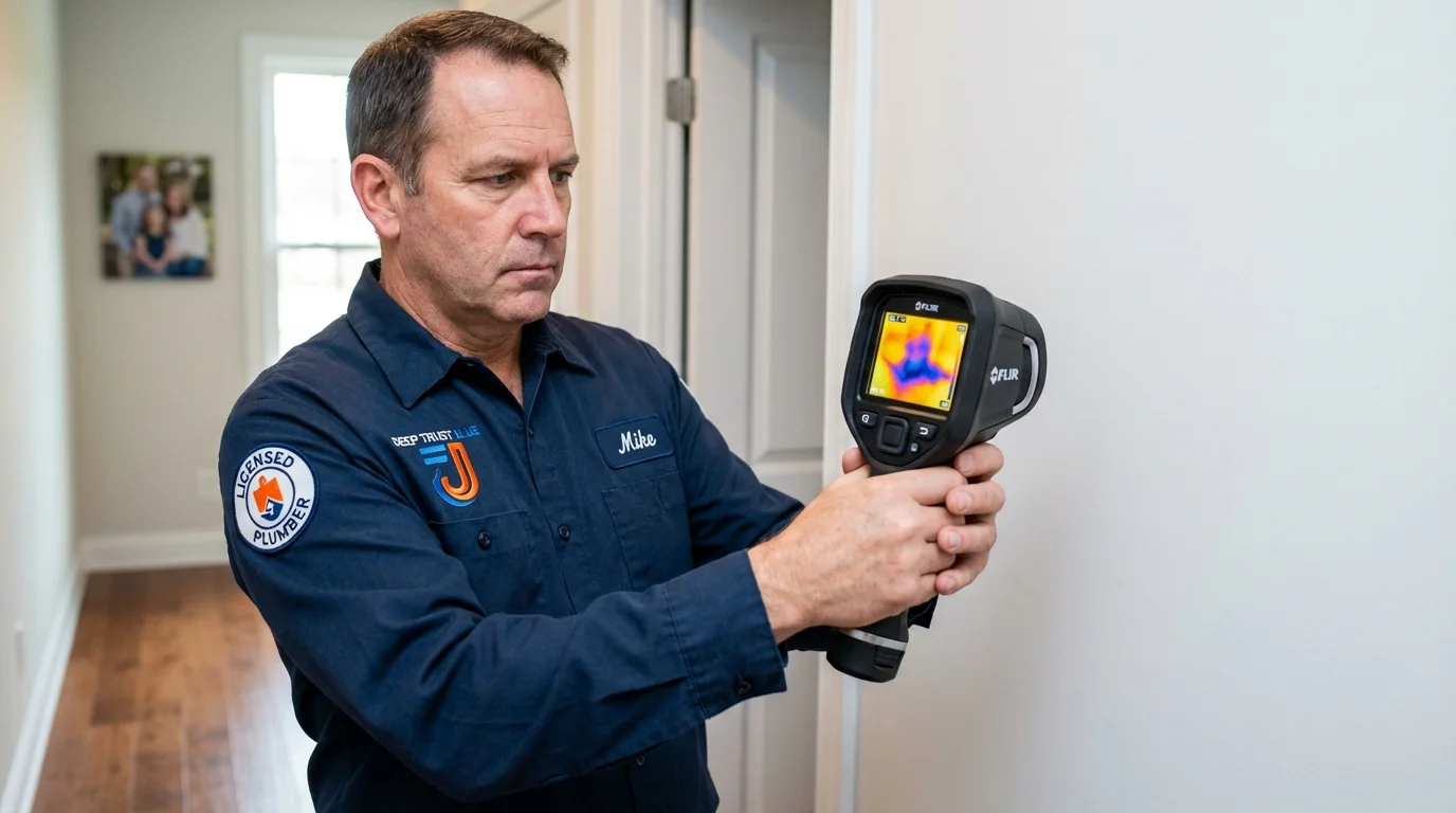 Thermal imaging leak detection by Johns Plumbing LLC in Cincinnati